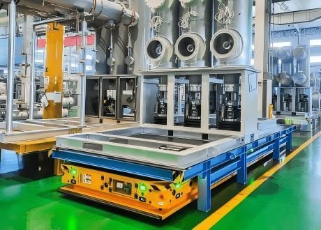 AGV da trasporto - Jinan Gradin Machinery Co., Ltd. - per carichi pesanti / elettrico / con alimentazione a batteria