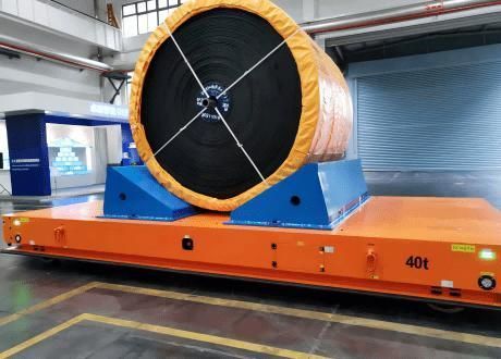 AGV da trasporto - Jinan Gradin Machinery Co., Ltd. - per carichi pesanti / elettrico / a navigazione magnetica