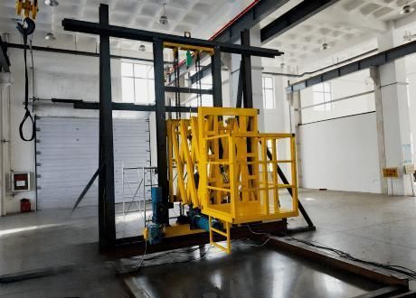 Sollevatore elettrico - Jinan Gradin Machinery Co., Ltd. - a piattaforma / longitudinale / per cabina di verniciatura