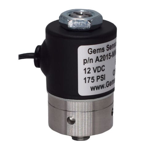 Elettrovalvola a comando diretto - AS series - GEMS SENSORS & CONTROLS - a 2 vie / per gas / in miniatura