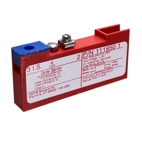 Barriera Zener mono-via - 65800  - GEMS SENSORS & CONTROLS - a sicurezza intrinseca / per HVAC / per interruttore
