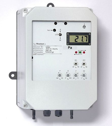 Manometro differenziale - Rixotact_4 - Rixen Messtechnik  - con display LCD / da parete / in plastica