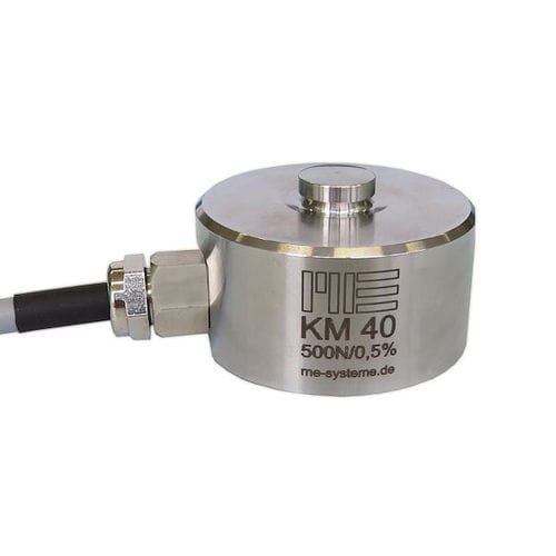 Cella di carico a compressione - KM40 - ME-Messsysteme GmbH - a bottone / in acciaio inossidabile