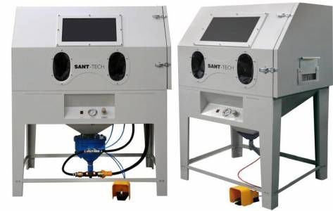 Sabbiatrice manuale - PEKO series - Sant-Tech - a pressione / ad aspirazione / a tavola girevole