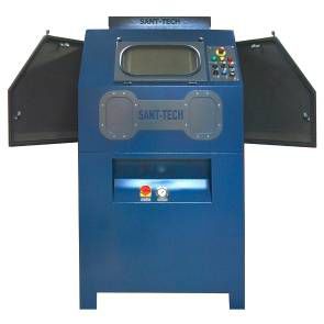 Cabina di sabbiatura a pressione - PK-AS series - Sant-Tech - automatica / con tavola girevole / per l'aeronautica