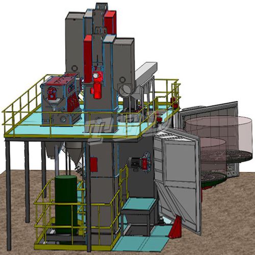 Granigliatrice a tavola girevole - Qingdao Ted Machinery - per metallo