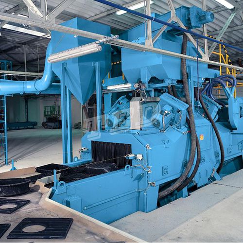 Granigliatrice con nastro trasportatore in maglia metallica - Qingdao Ted Machinery - per metallo / verticale