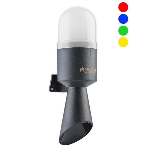Clacson di allarme murale - SNT-B72-RGB - MUCCO  Warning Lights - con luce a LED / con luci lampeggianti / resiste alle intemperie