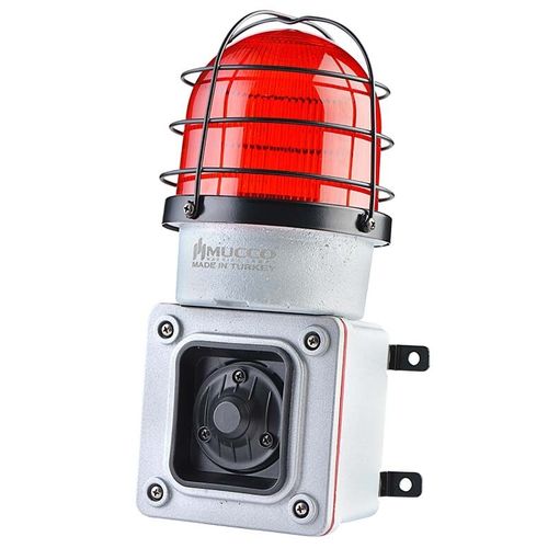 Sirena con luce a LED - SNT-ES12522-D-1 - MUCCO  Warning Lights - elettronica / per uso prolungato / antiurto