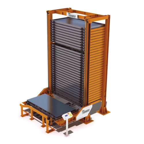 Sistema di stoccaggio automatico verticale - Single stock - LOGITOWER - per tubi / per lamiera / per lastre