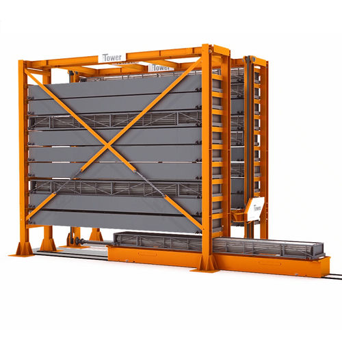 Sistema di stoccaggio automatico verticale - LOGITOWER - per tubi / per lamiera / per magazzino