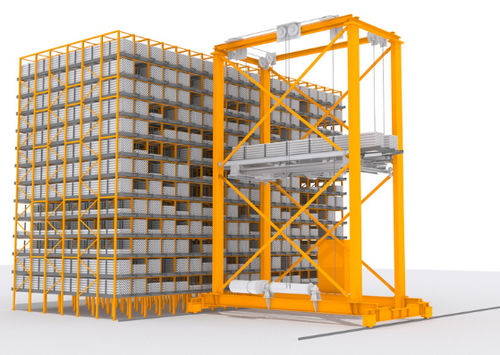 Trasloelevatore per sistema di contenitori - LogiComb - LOGITOWER