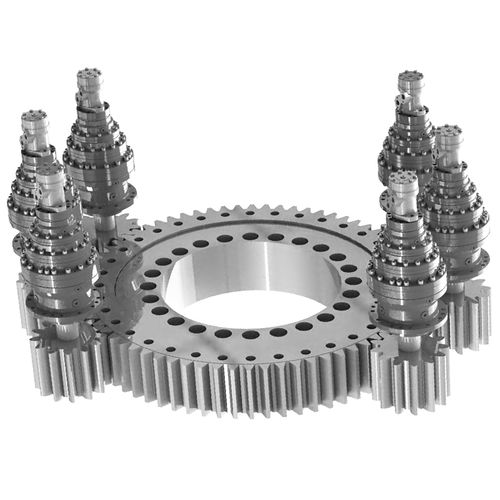 Ralla di orientamento a dentatura esterna - 01 - XUZHOU FENGHE SLEWING BEARING CO.,LTD - a sfere / a corona singola / a due corone