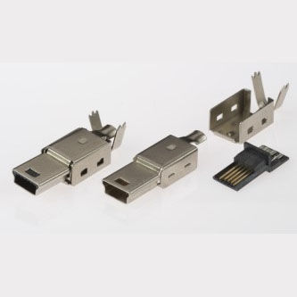 Connettore USB tipo B - 5/5-MB-1-M-CS - ANTELEC - di dati / maschio / a saldare