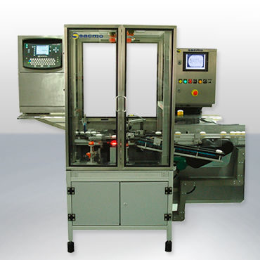 Macchina di marcatura con sistema di visione - MJE50 - SACMO - laser / a getto d'inchiostro / automatica