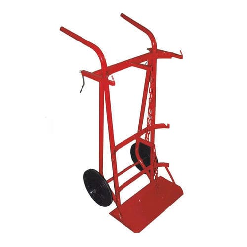 Carrello da trasporto - 28101360 - Linde France - in acciaio / con ripiano / per bombola di gas