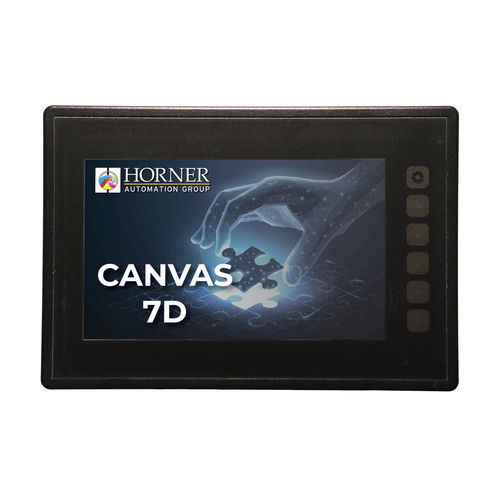 HMI con touch screen - Canvas 7D - Horner Tianjin Automation Technology Ltd - su guida DIN / 800 x 480 / TFT LCD