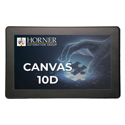 HMI con touch screen - Canvas 10D - Horner Tianjin Automation Technology Ltd - su guida DIN / 1024 x 600 / RS-485