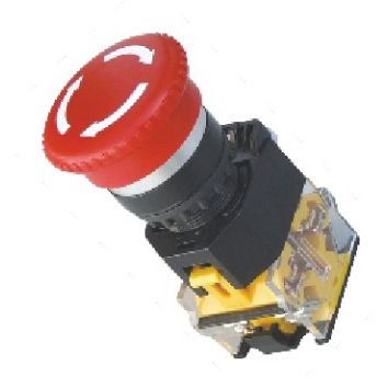 Pulsante di arresto di emergenza - LA38-11ZS - Shanghai Tianyi Electric Co., Ltd. - montato su pannello / non luminoso / sgancio a rotazione