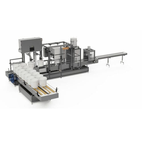 Riempitrice-tappatrice-crimpatrice automatica - MAMBA - impac Engineering ltd. - per liquidi / lineare