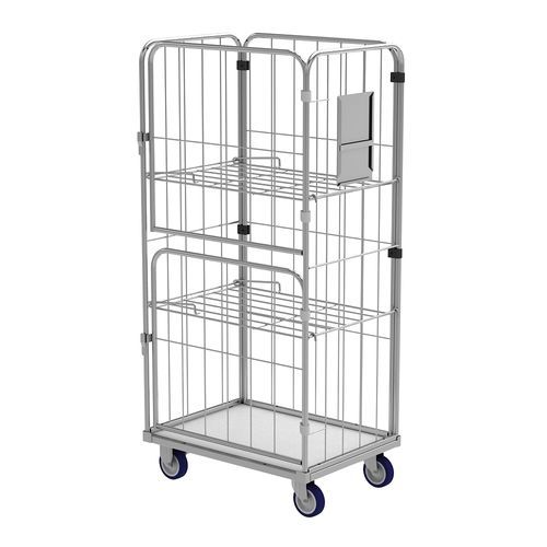 Roll-container per tessili - GL-L 8159-1.7 - SAMARIT S.R.O. - a ripiani / 4 pannelli / a griglia