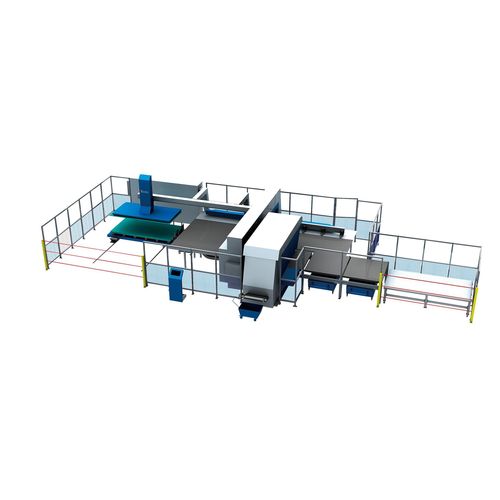 Punzonatrice automatica - AMS. HS - FMC/FMS - JIANGSU YAWEI MACHINE TOOL - per lamiere / lavorazione meccanica / rapida