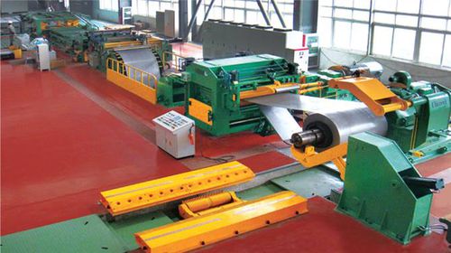 Linea di taglio per metallo - JIANGSU YAWEI MACHINE TOOL - per lamiere / di lastre / impilatori