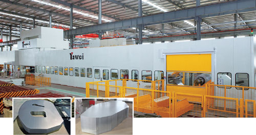 Linea di presse di stampaggio - JIANGSU YAWEI MACHINE TOOL - di tranciatura / automatica