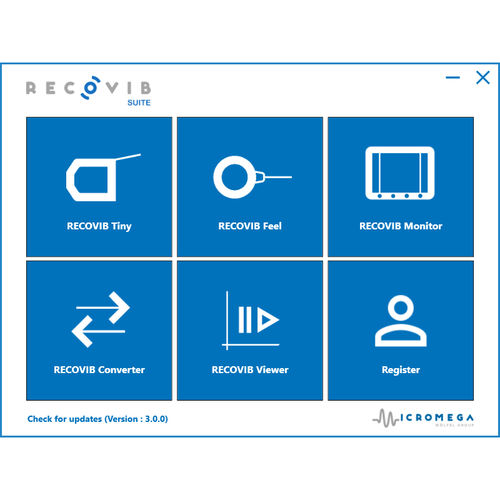 Software di visualizzazione - Recovib SUITE - Micromega Dynamics - di manutenzione preventiva / di supervisione / di misura