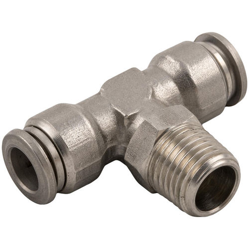 Raccordo in acciaio inossidabile - 60210 series - AIGNEP - per aria compressa / per vuoto / push-in