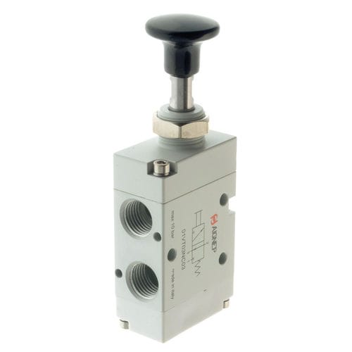 Distributore pneumatico a cassetto - 01VT series - AIGNEP - con azionamento manuale / a 3/2 vie / a 5/2 vie
