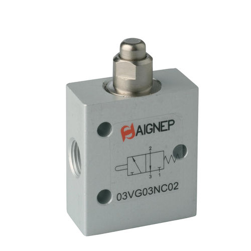 Distributore pneumatico a valvola - 03VG series - AIGNEP - con comando meccanico / a 3/2 vie / a 5/2 vie