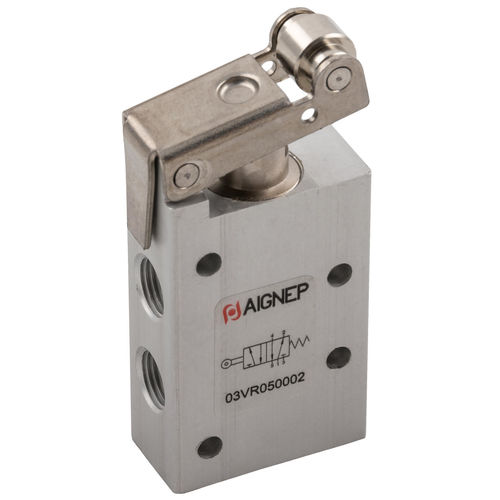 Distributore pneumatico a valvola - 03VR series - AIGNEP - a rotella / a 3/2 vie / a 5/2 vie