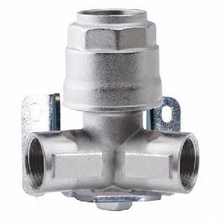 Manifold a 2 vie - 90602 series - AIGNEP - in ottone nichelato / per tubi