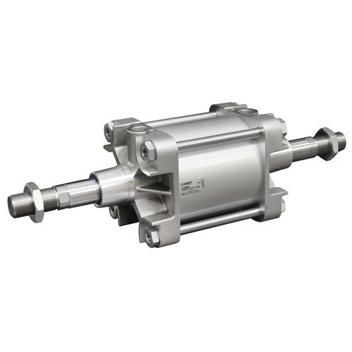 Cilindro pneumatico - EL series - AIGNEP - a pistone magnetico / con asta attraversante / a doppio effetto