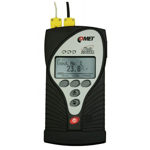 Registratore di dati di temperatura - M1200E - COMET SYSTEM, s.r.o. - con display / per  termocoppia / IP20