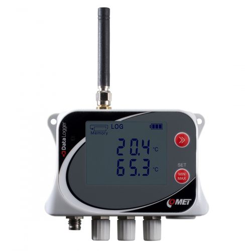 Registratore di dati di temperatura - U0141M - COMET SYSTEM, s.r.o. - GSM/GPRS / con display / elettronico