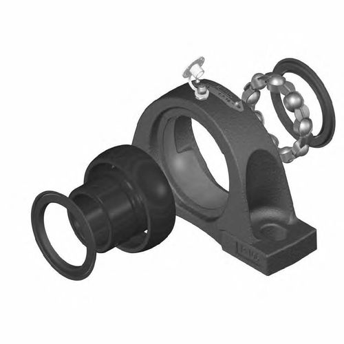 Supporto di albero radiale - Sealmaster® - Cross & Morse - con cuscinetto a sfere / in gomma / in ghisa