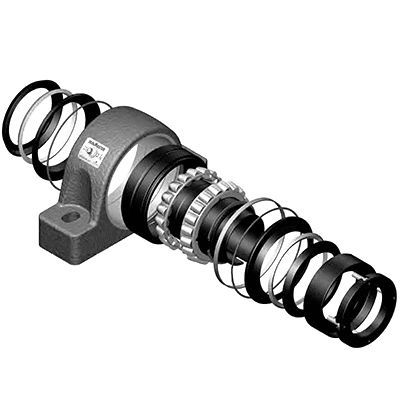 Supporto di albero di appoggio - Sealmaster® - Cross & Morse - radiale / sferico / con piastre