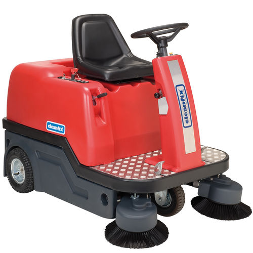Spazzatrice aspirante uomo a bordo - KS1100 B - Cleanfix Reinigungssysteme AG - a batteria / da interno / compatta