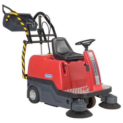 Spazzatrice aspirante uomo a bordo - KS1100 B HD - Cleanfix Reinigungssysteme AG - a batteria / compatta