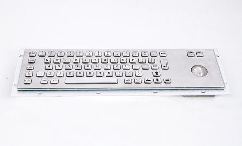 Tastiera in acciaio inossidabile - KY-PC-D - Shenzhen KEYU Co., Ltd  - ad incastro / a tasti meccanici / con mouse integrato a due tasti