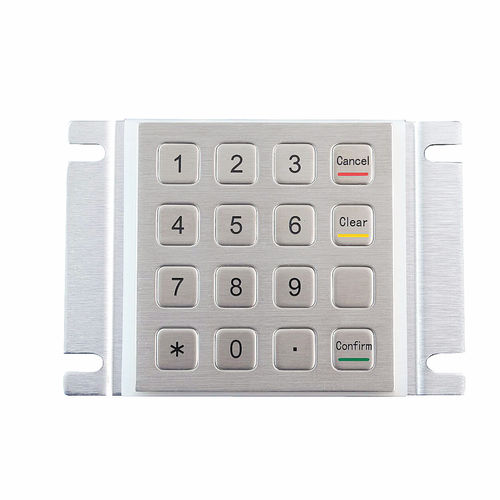 Tastiera numerica 16 tasti - KY2088 - Shenzhen KEYU Co., Ltd  - ad incastro / in acciaio inossidabile / in lega d'alluminio