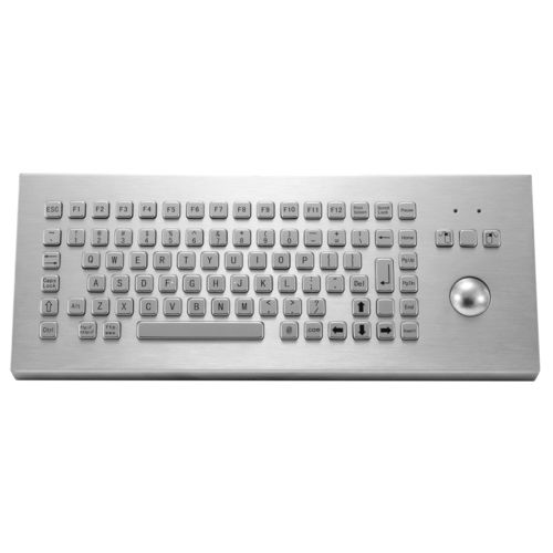 Tastiera da ufficio - KY-PC-F2-Desk - Shenzhen KEYU Co., Ltd  - a tasti meccanici / con mouse integrato a due tasti / con trackball
