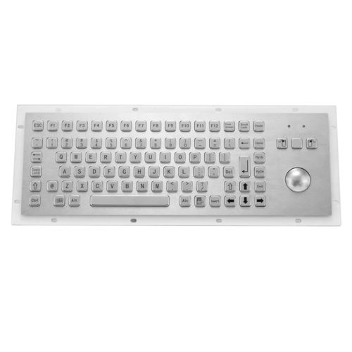 Tastiera in acciaio inossidabile - KY-PC-F2 - Shenzhen KEYU Co., Ltd  - ad incastro / a tasti meccanici / con mouse integrato a due tasti