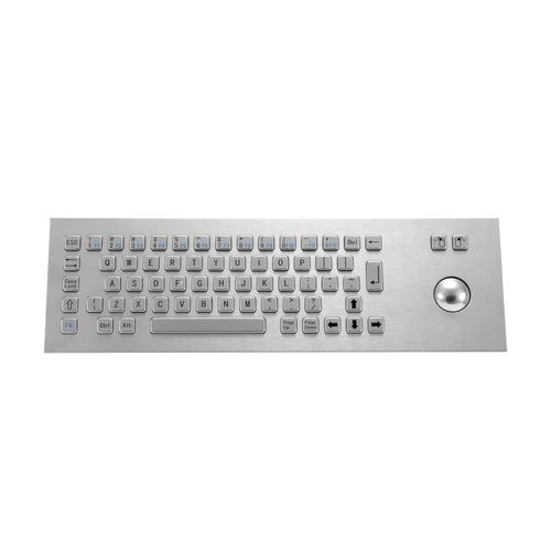 Tastiera in acciaio inossidabile - KY-PC-I - Shenzhen KEYU Co., Ltd  - ad incastro / a tasti meccanici / con mouse integrato a due tasti