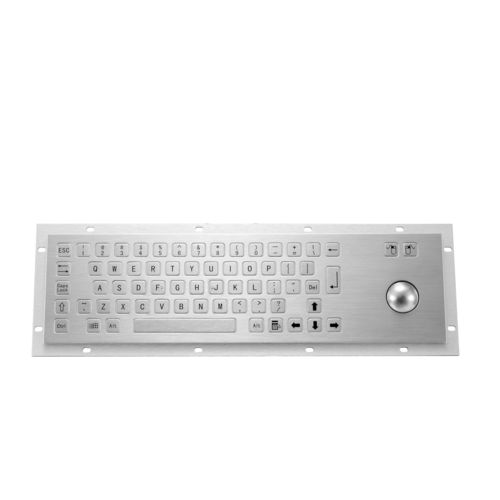 Tastiera in acciaio inossidabile - KY-PC-B - Shenzhen KEYU Co., Ltd  - ad incastro / a tasti meccanici / con mouse integrato a due tasti