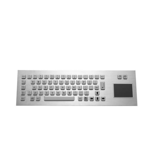 Tastiera in acciaio inossidabile - KY-PC-IT - Shenzhen KEYU Co., Ltd  - ad incastro / a tasti meccanici / con mouse integrato a due tasti