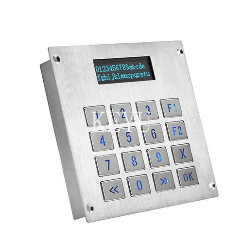 Tastiera numerica 16 tasti - KY-3088LP-2 - Shenzhen KEYU Co., Ltd  - ad incastro / in acciaio inossidabile spazzolato / RS-232
