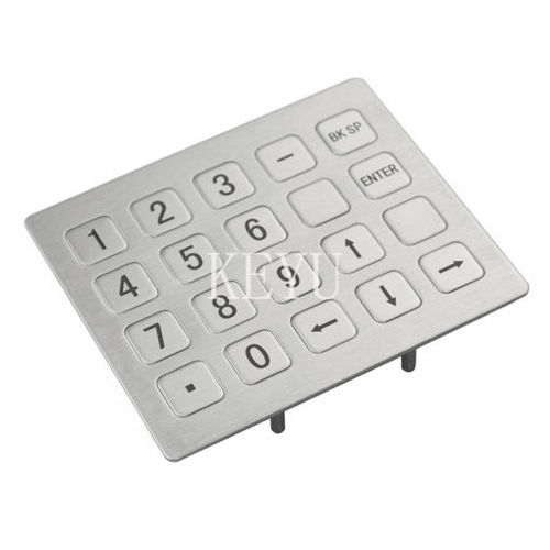 Tastiera numerica per punto vendita - KY2122-3 - Shenzhen KEYU Co., Ltd  - 20 tasti / ad incastro / in acciaio inossidabile spazzolato